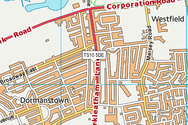 TS10 5DE map - OS VectorMap District (Ordnance Survey)