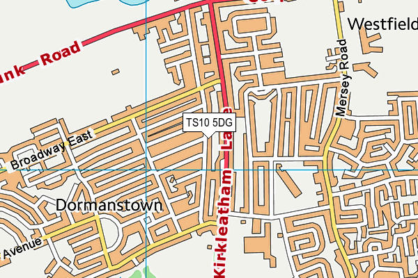 TS10 5DG map - OS VectorMap District (Ordnance Survey)