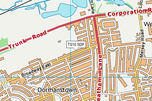 TS10 5DP map - OS VectorMap District (Ordnance Survey)