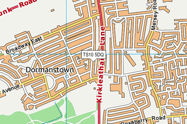 TS10 5DQ map - OS VectorMap District (Ordnance Survey)