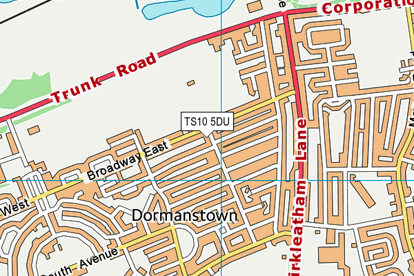 TS10 5DU map - OS VectorMap District (Ordnance Survey)