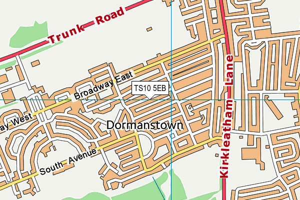 TS10 5EB map - OS VectorMap District (Ordnance Survey)