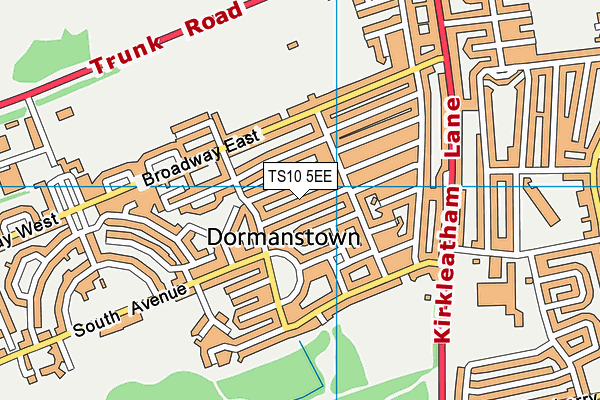 TS10 5EE map - OS VectorMap District (Ordnance Survey)