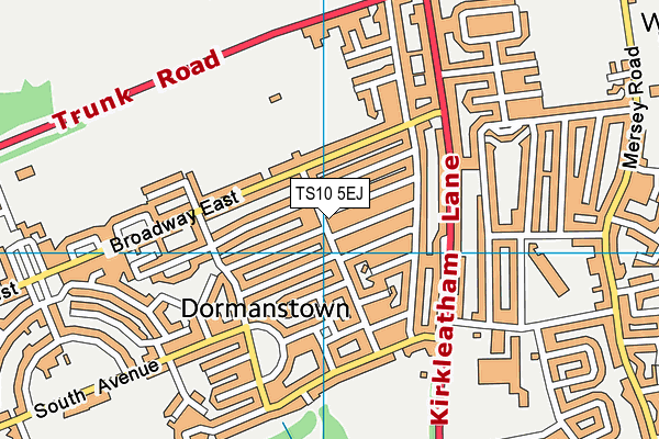 TS10 5EJ map - OS VectorMap District (Ordnance Survey)