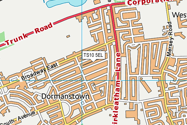 TS10 5EL map - OS VectorMap District (Ordnance Survey)