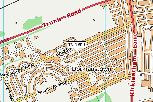 TS10 5EU map - OS VectorMap District (Ordnance Survey)