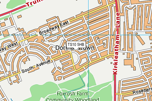 TS10 5HB map - OS VectorMap District (Ordnance Survey)