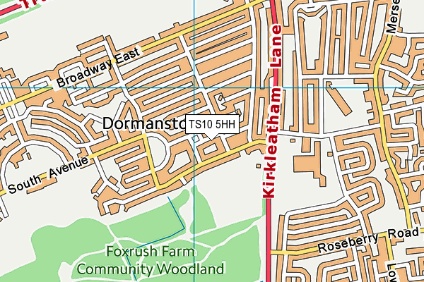 TS10 5HH map - OS VectorMap District (Ordnance Survey)