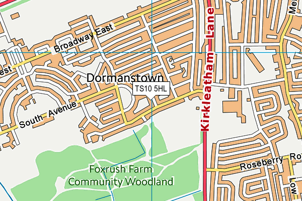 TS10 5HL map - OS VectorMap District (Ordnance Survey)