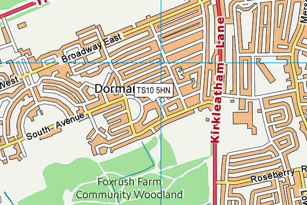 TS10 5HN map - OS VectorMap District (Ordnance Survey)