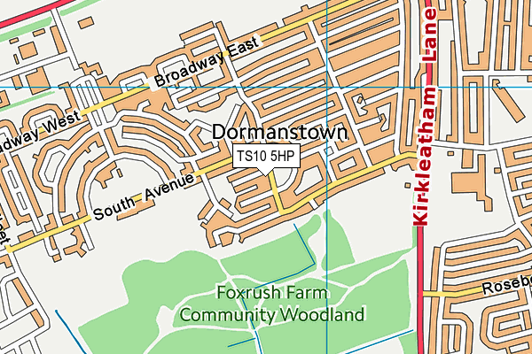 TS10 5HP map - OS VectorMap District (Ordnance Survey)