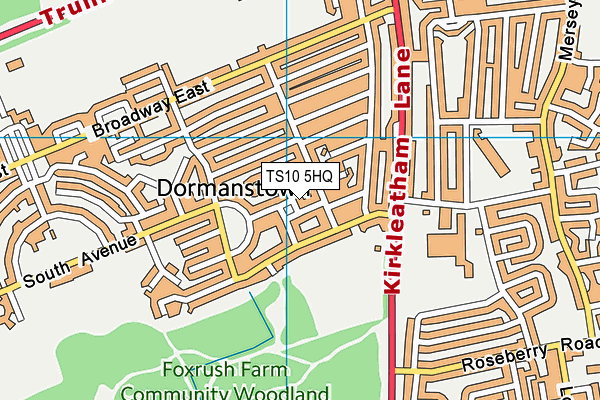 TS10 5HQ map - OS VectorMap District (Ordnance Survey)