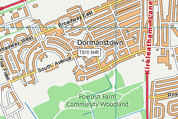 TS10 5HR map - OS VectorMap District (Ordnance Survey)