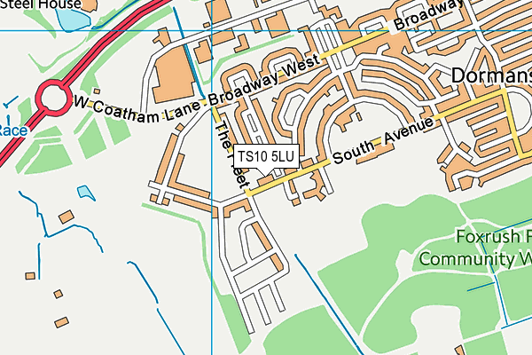 TS10 5LU map - OS VectorMap District (Ordnance Survey)