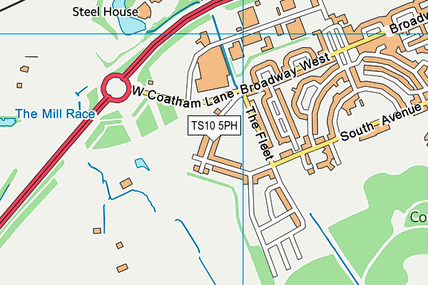 TS10 5PH map - OS VectorMap District (Ordnance Survey)