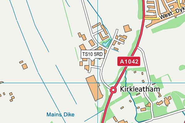 TS10 5RD map - OS VectorMap District (Ordnance Survey)
