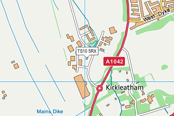 TS10 5RX map - OS VectorMap District (Ordnance Survey)