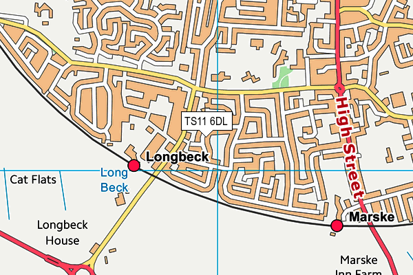 TS11 6DL map - OS VectorMap District (Ordnance Survey)