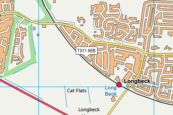 TS11 6EB map - OS VectorMap District (Ordnance Survey)