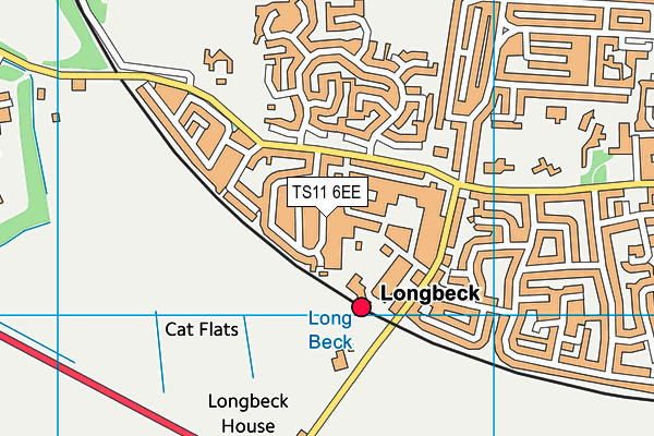 TS11 6EE map - OS VectorMap District (Ordnance Survey)