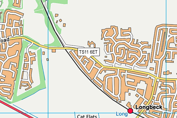 TS11 6ET map - OS VectorMap District (Ordnance Survey)