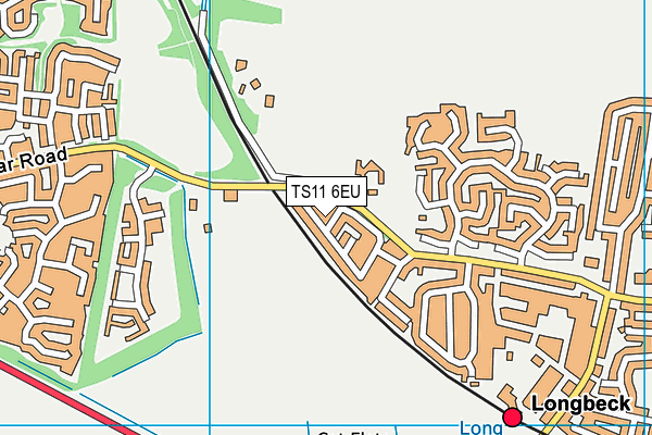 TS11 6EU map - OS VectorMap District (Ordnance Survey)