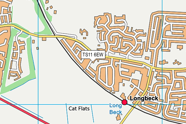 TS11 6EW map - OS VectorMap District (Ordnance Survey)