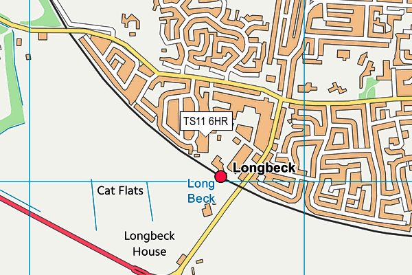 TS11 6HR map - OS VectorMap District (Ordnance Survey)