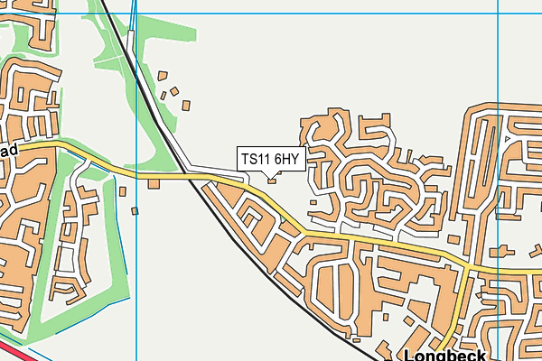 TS11 6HY map - OS VectorMap District (Ordnance Survey)