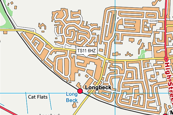 TS11 6HZ map - OS VectorMap District (Ordnance Survey)