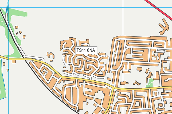 TS11 6NA map - OS VectorMap District (Ordnance Survey)