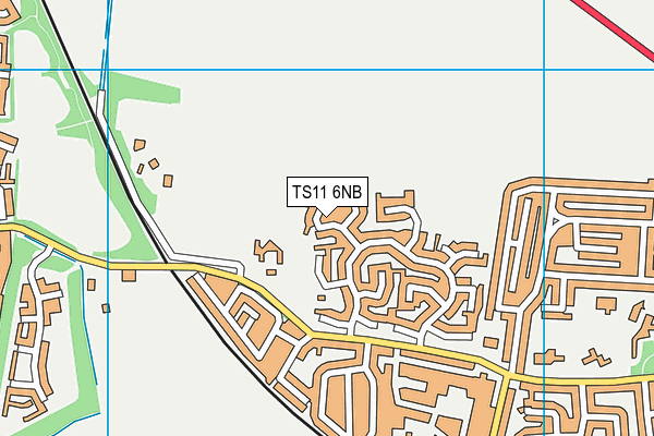 TS11 6NB map - OS VectorMap District (Ordnance Survey)