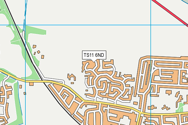 TS11 6ND map - OS VectorMap District (Ordnance Survey)