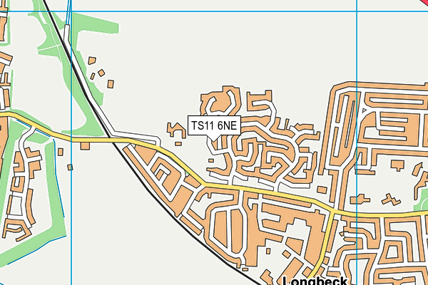 TS11 6NE map - OS VectorMap District (Ordnance Survey)