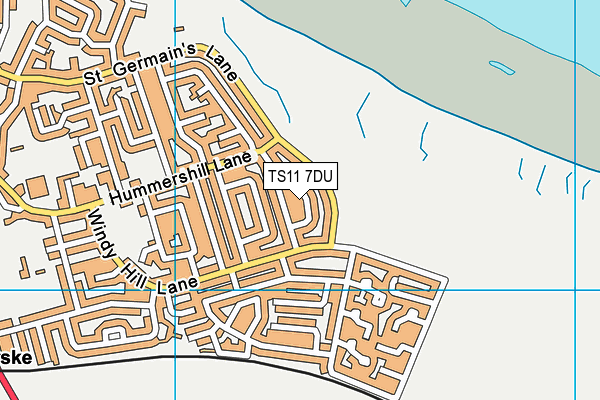 TS11 7DU map - OS VectorMap District (Ordnance Survey)