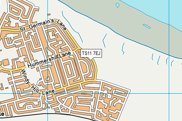 TS11 7EJ map - OS VectorMap District (Ordnance Survey)