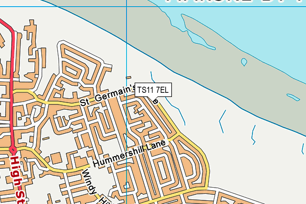 TS11 7EL map - OS VectorMap District (Ordnance Survey)