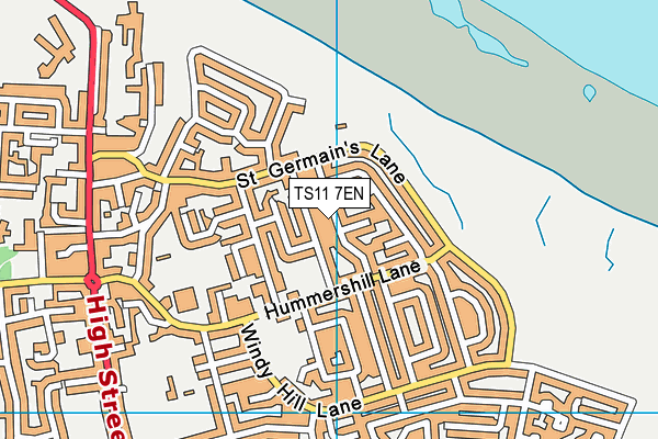 TS11 7EN map - OS VectorMap District (Ordnance Survey)