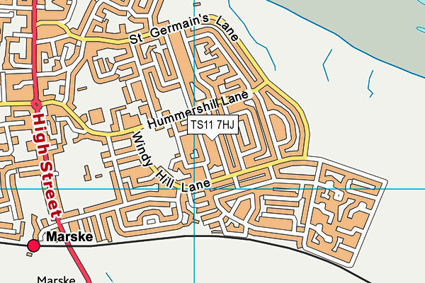 TS11 7HJ map - OS VectorMap District (Ordnance Survey)