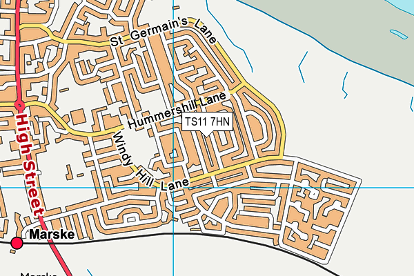 TS11 7HN map - OS VectorMap District (Ordnance Survey)