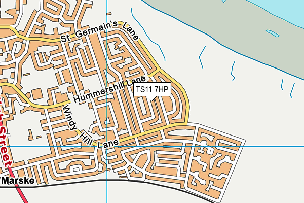 TS11 7HP map - OS VectorMap District (Ordnance Survey)