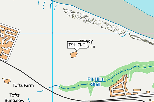 TS11 7NQ map - OS VectorMap District (Ordnance Survey)