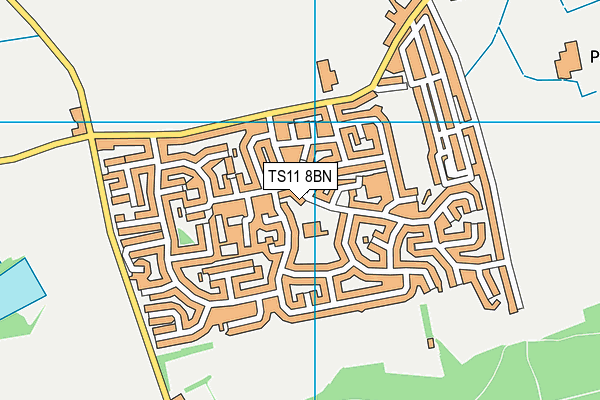 New Marske Primary School map (TS11 8BN) - OS VectorMap District (Ordnance Survey)