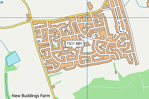 TS11 8BY map - OS VectorMap District (Ordnance Survey)