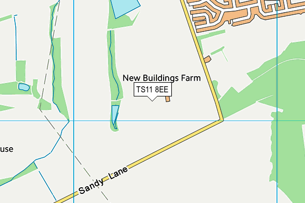 TS11 8EE map - OS VectorMap District (Ordnance Survey)