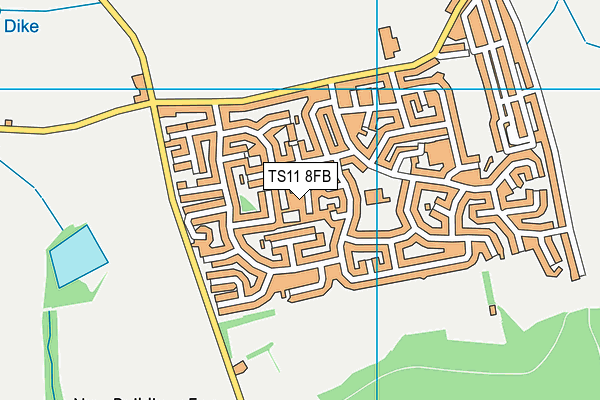 TS11 8FB map - OS VectorMap District (Ordnance Survey)