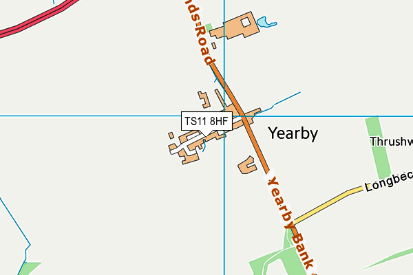 TS11 8HF map - OS VectorMap District (Ordnance Survey)