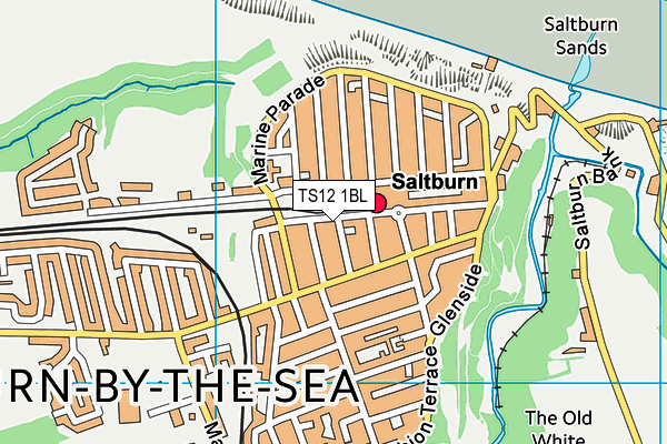 TS12 1BL map - OS VectorMap District (Ordnance Survey)