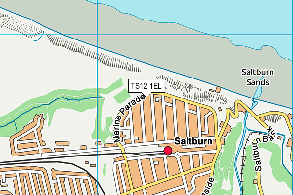 TS12 1EL map - OS VectorMap District (Ordnance Survey)