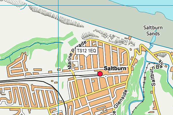 TS12 1EQ map - OS VectorMap District (Ordnance Survey)